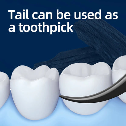 Bamboo Charcoal Double-Line Floss Picks (50/100 pcs)