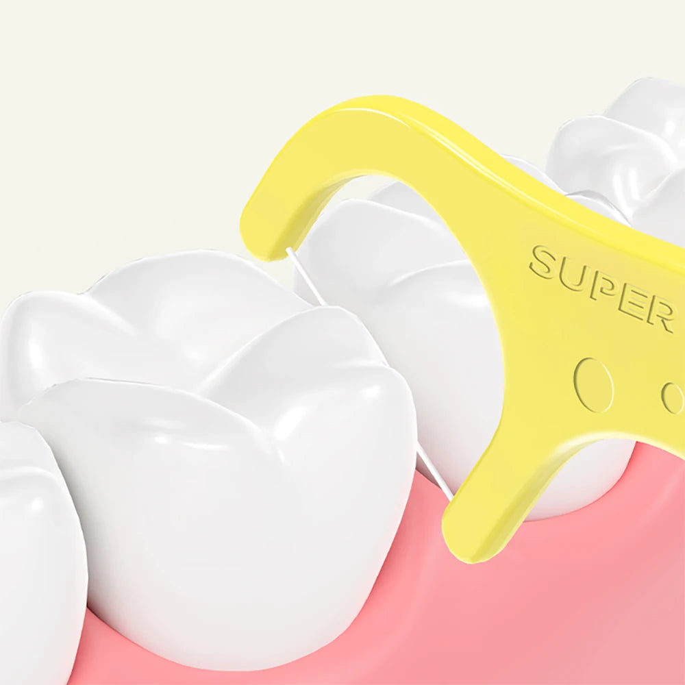 Children’s Colored Dental Floss Picks (100 pcs)