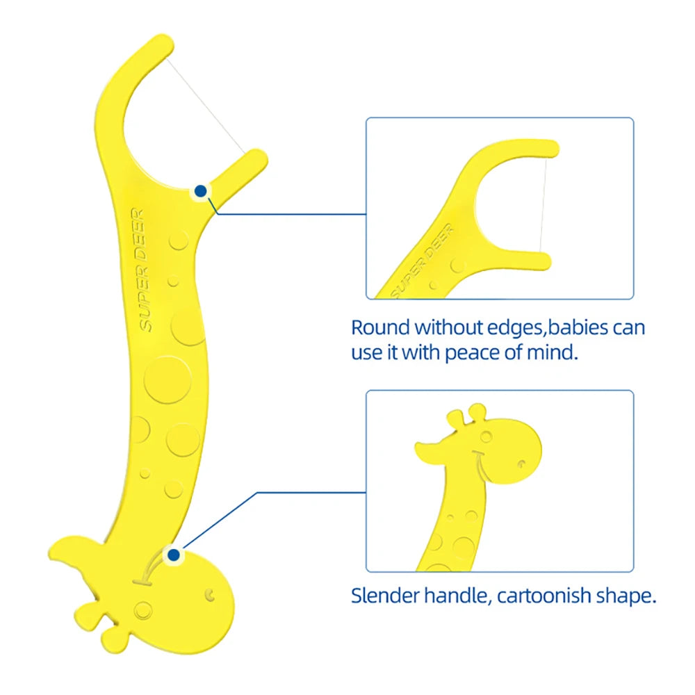 Children’s Colored Dental Floss Picks (100 pcs)