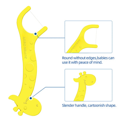 Children’s Colored Dental Floss Picks (100 pcs)