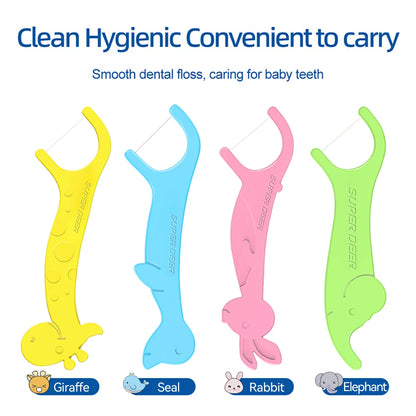 Children’s Colored Dental Floss Picks (100 pcs)
